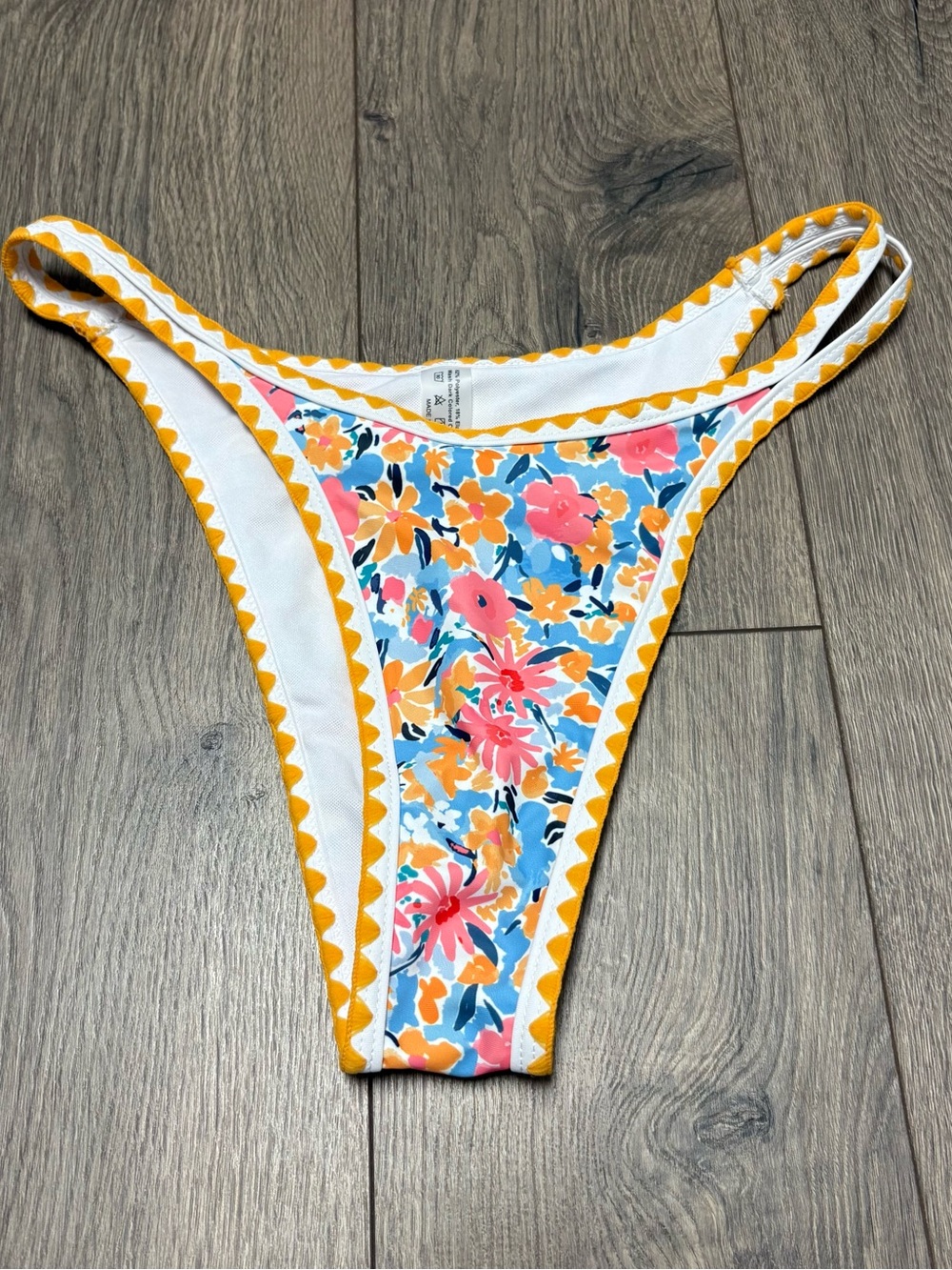 Floral bikini bottoms medium
